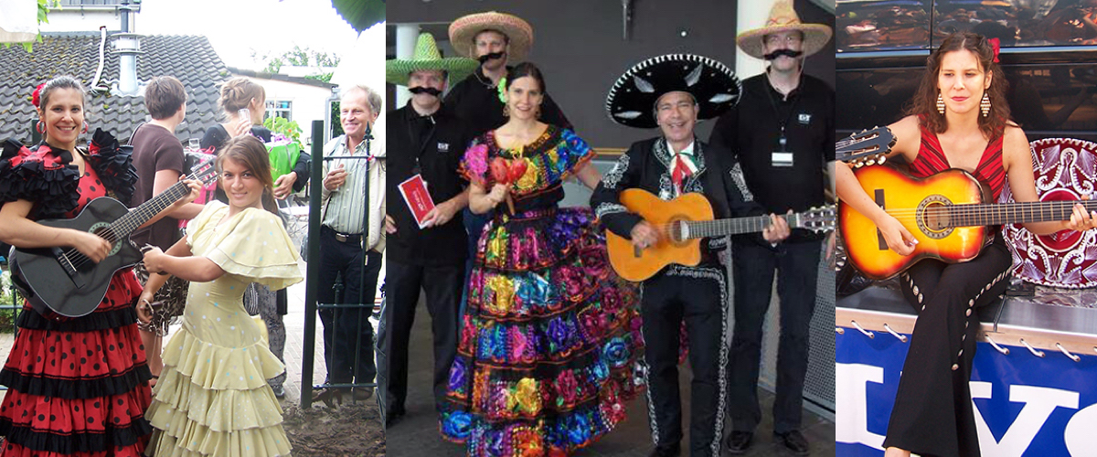 Gitaar spelen op kinderfeest